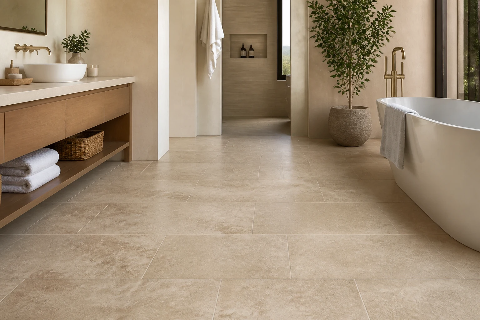 Stone-look LVT